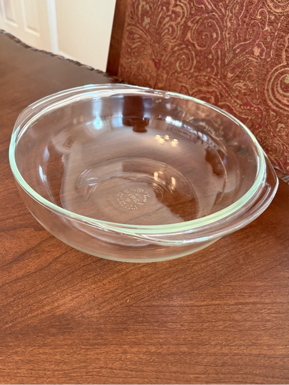 Vintage PYREX #026 3-Qt Glass Baking Dish / Casserole Roaster Bottom w/ Handles - Picture 3 of 13